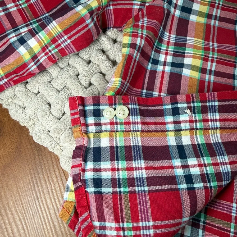 Ralph Lauren | Baby Cotton Classic Red Plaid Button Up | 18 Months